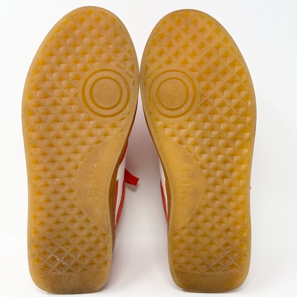 Gola Grandslam Suede Sneakers Coral/Off White/Gum Size 8 - Picture 16 of 16